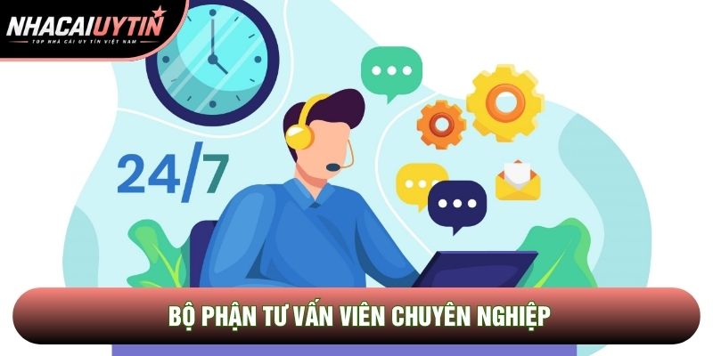 Bộ phận tư vấn viên chuyên nghiệp Bộ phận tư vấn viên chuyên nghiệp